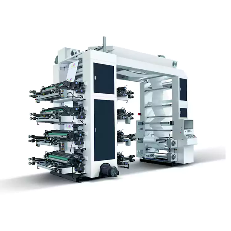 8 Kolore Flexografiko Paper Poltsa Makina Flexo Inprimatzeko Makina