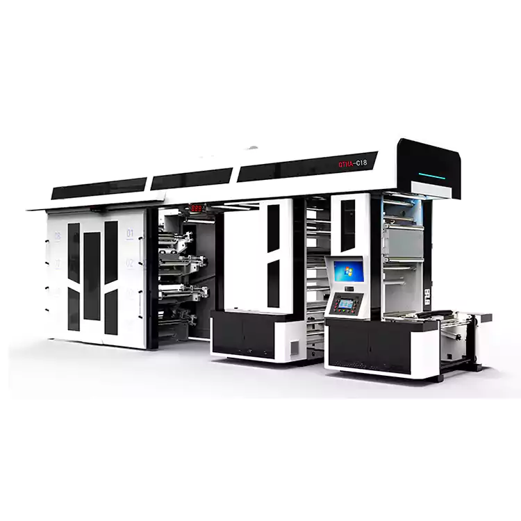 8 koloretako inprimaketa flexografikoak erosketa poltsak inprimatzeko pertsonalizatutako prentsak